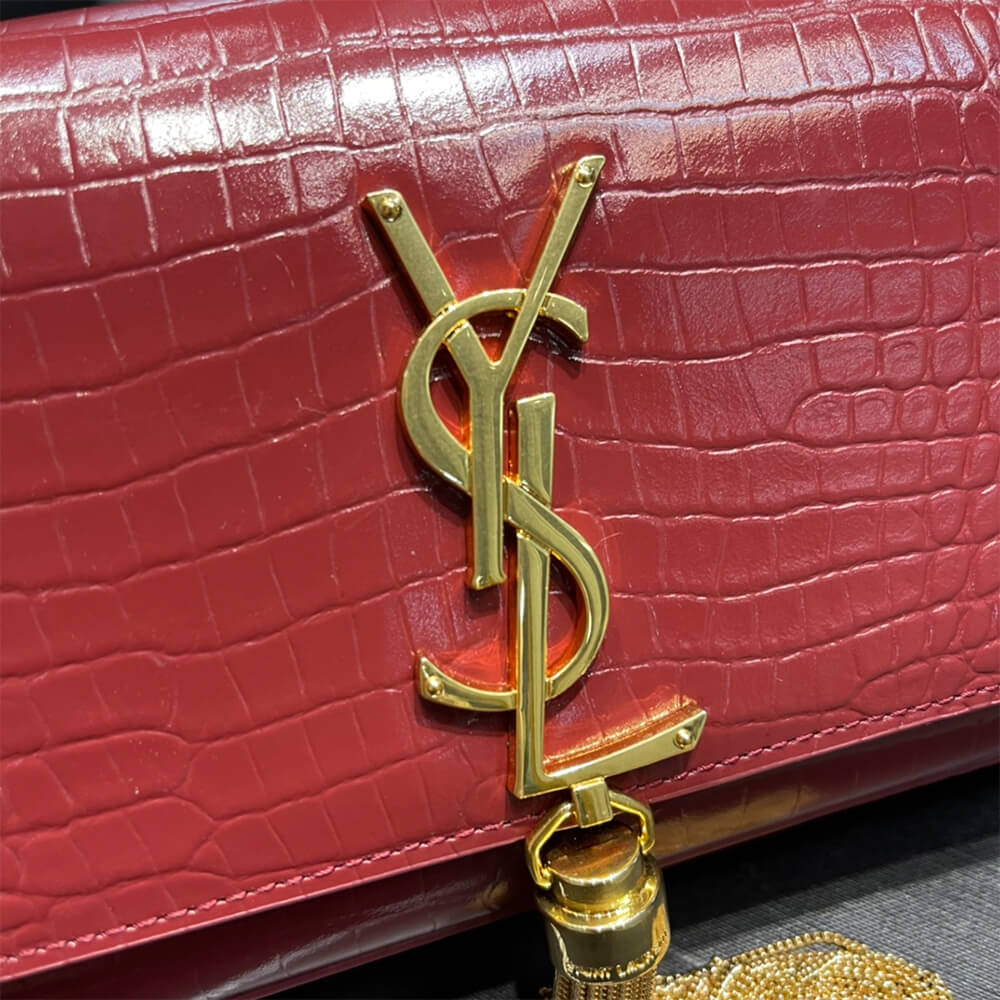 YSL KATE EMBOSSED SHOULDER BAG - Image 7