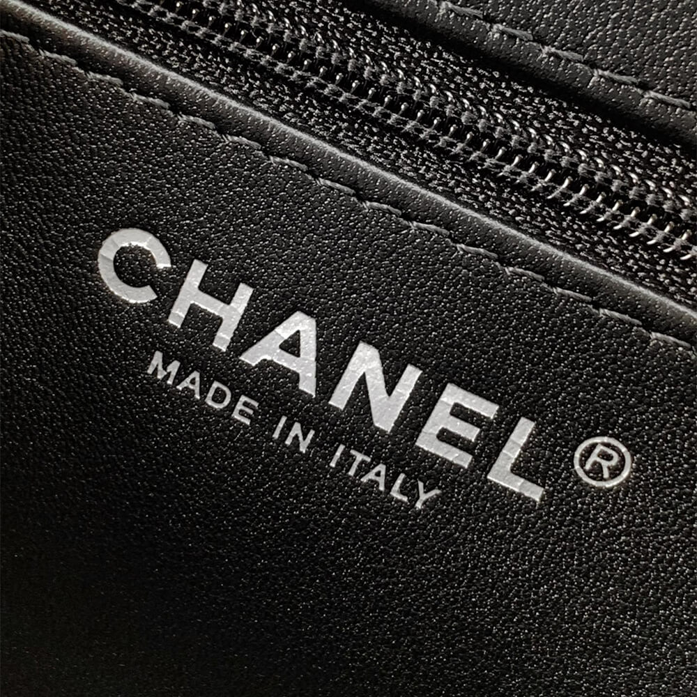 Black & Gray Chanel Mini Shopping Bag (Best
 grade) - Image 7