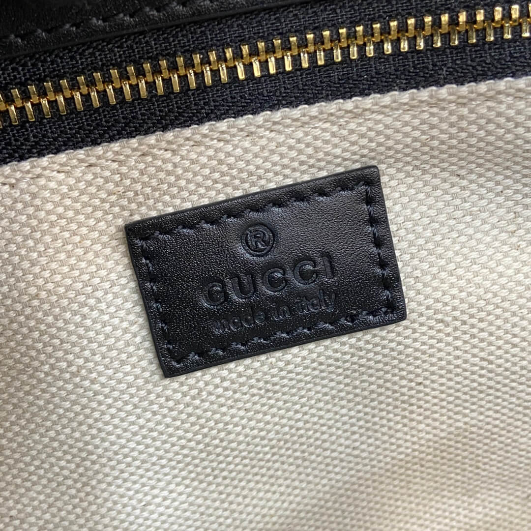 Black Gucci Horsebit 1955 Soft small shoulder bag - Image 7