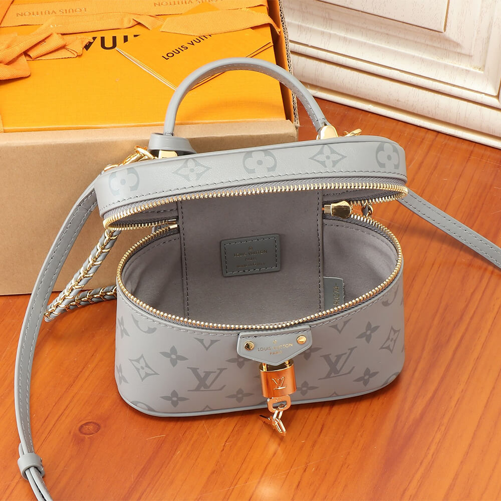 Trianon Gray LV Vanity Chain Pouch - Image 8