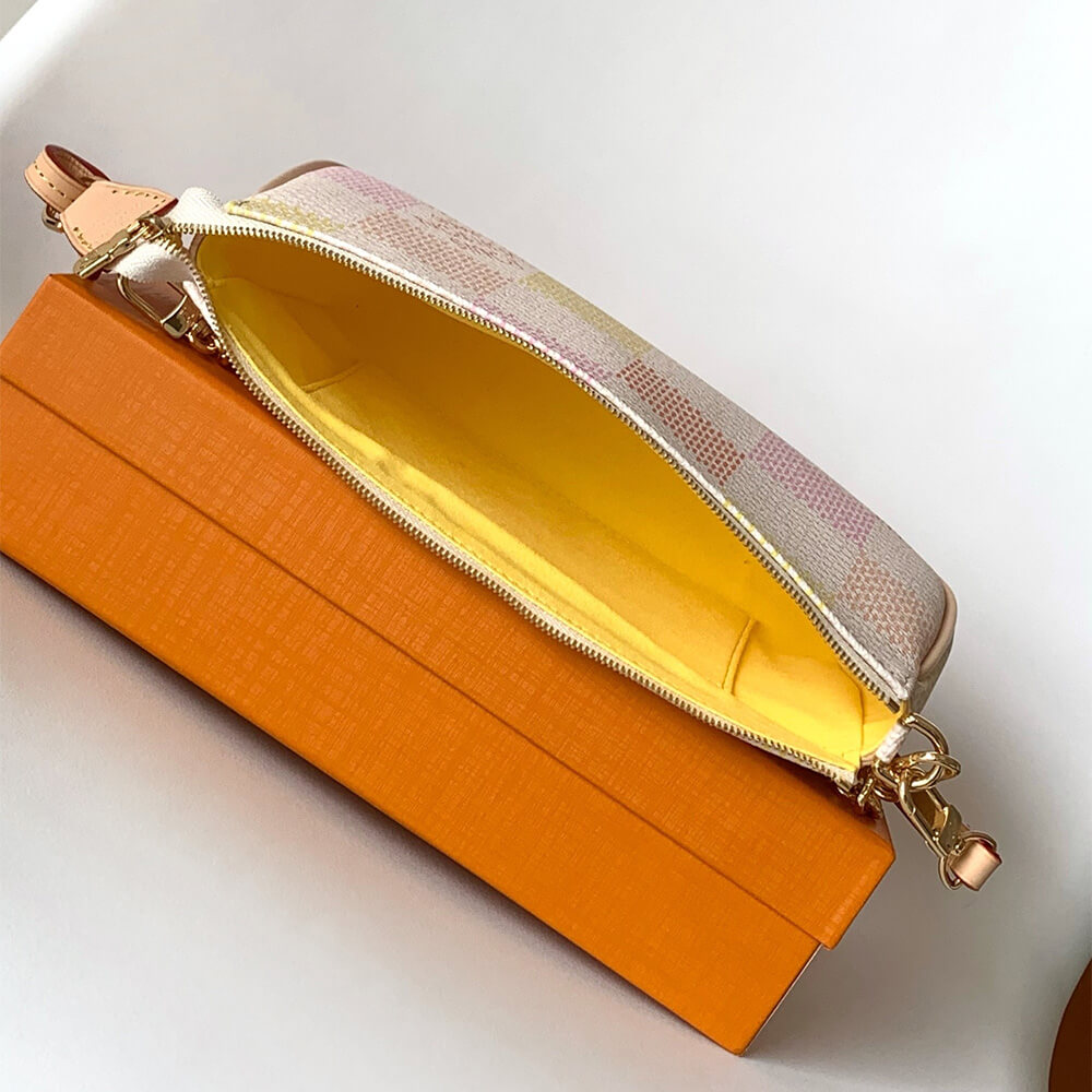 Peach Pink LV Pochette Accessoires - Image 8