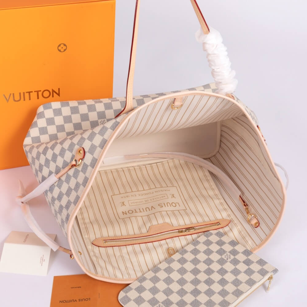 Beige Louis Vuitton NEVERFULL GM - Image 8
