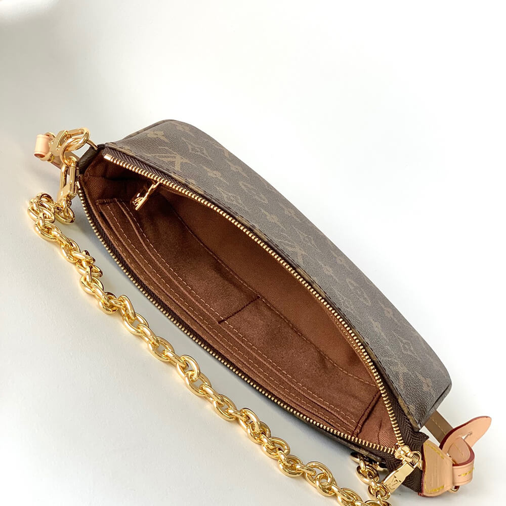 Gold LV Pochette Accessoires - Image 8