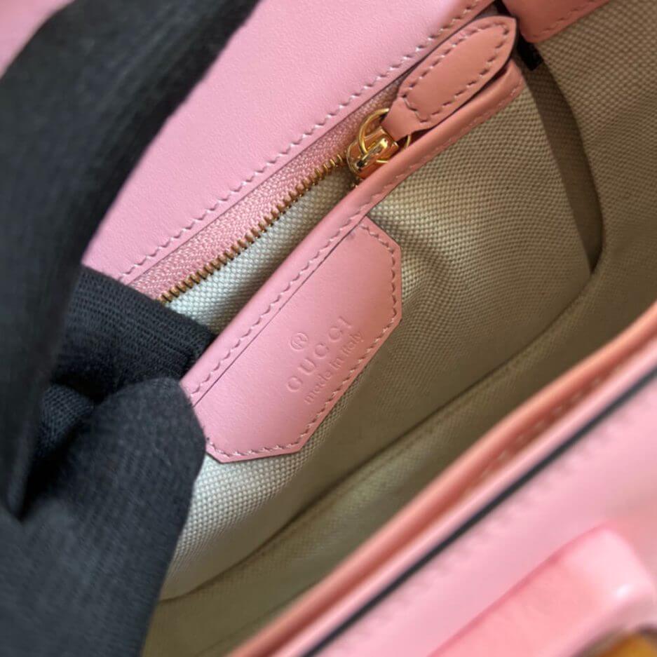 GUCCI BAMBOO 1947 JUMBO GG SMALL TOP HANDLE BAG - Image 8