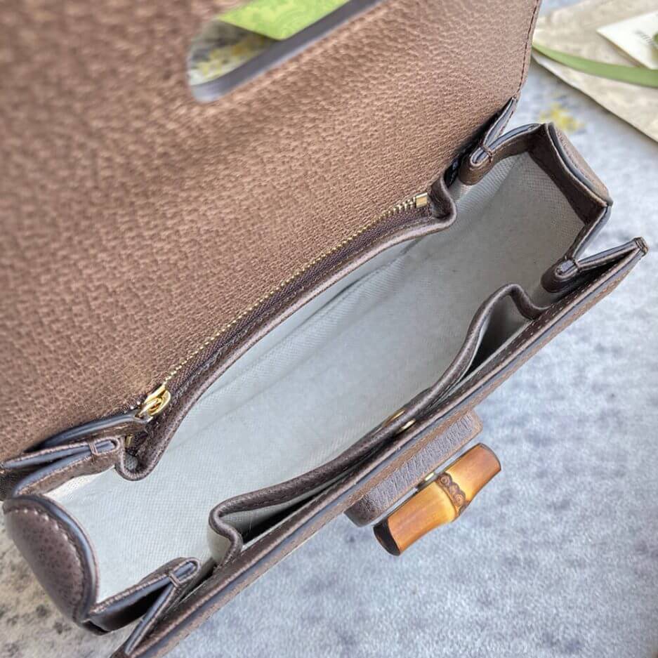 GUCCI BAMBOO 1947 JUMBO GG SMALL TOP HANDLE BAG - Image 8