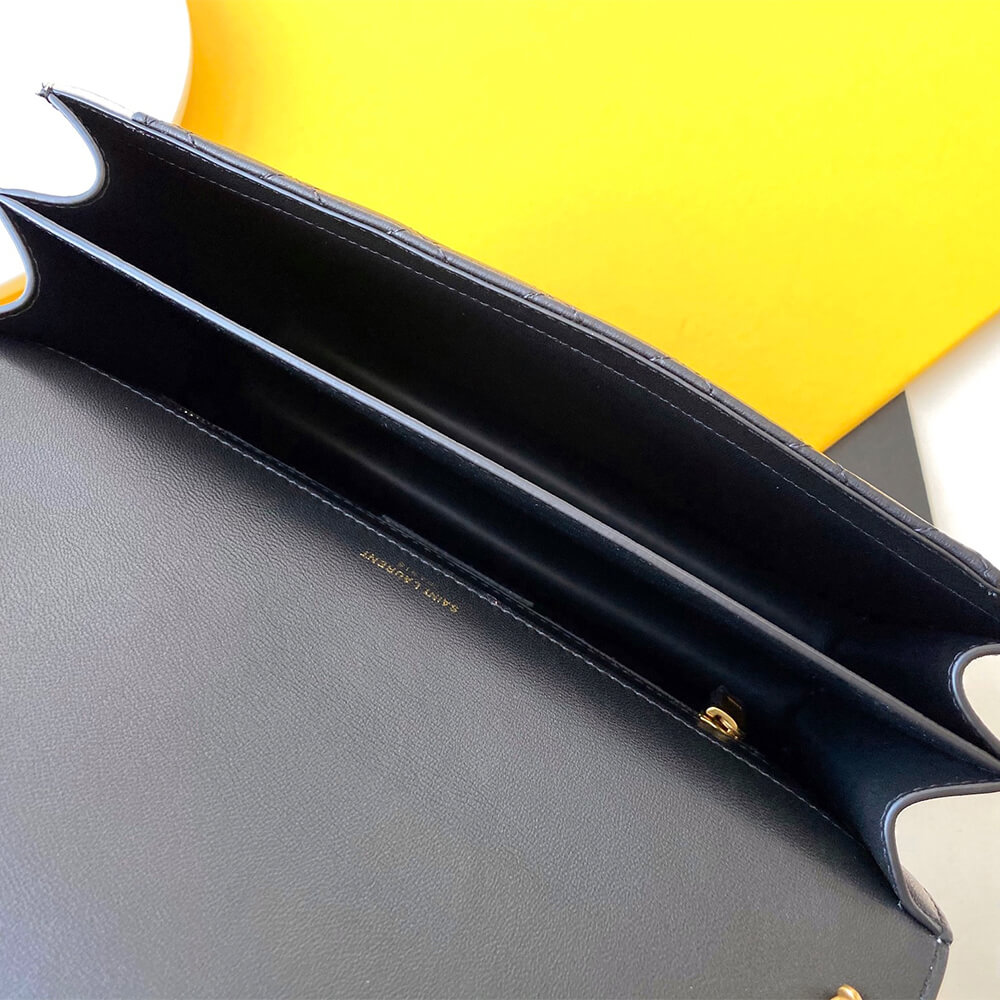 White YSL Quilted Gaby Shoulder Bag - Image 8