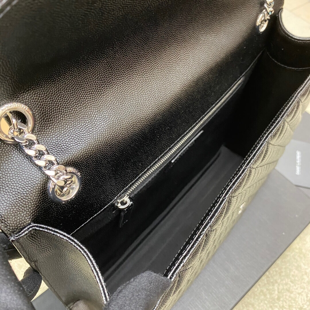 Black YSL Large Envelope Bag - Image 8