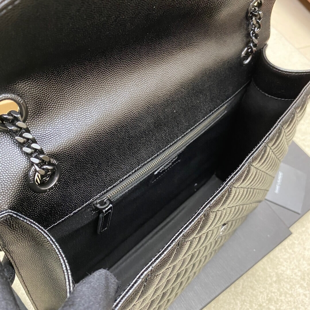 Black YSL Large Envelope Bag - Image 8