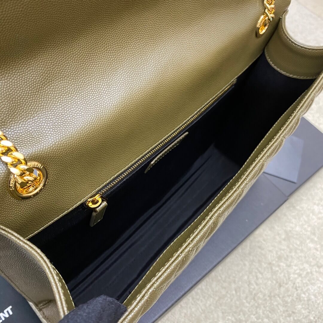 Green YSL Large Envelope Bag - Image 8