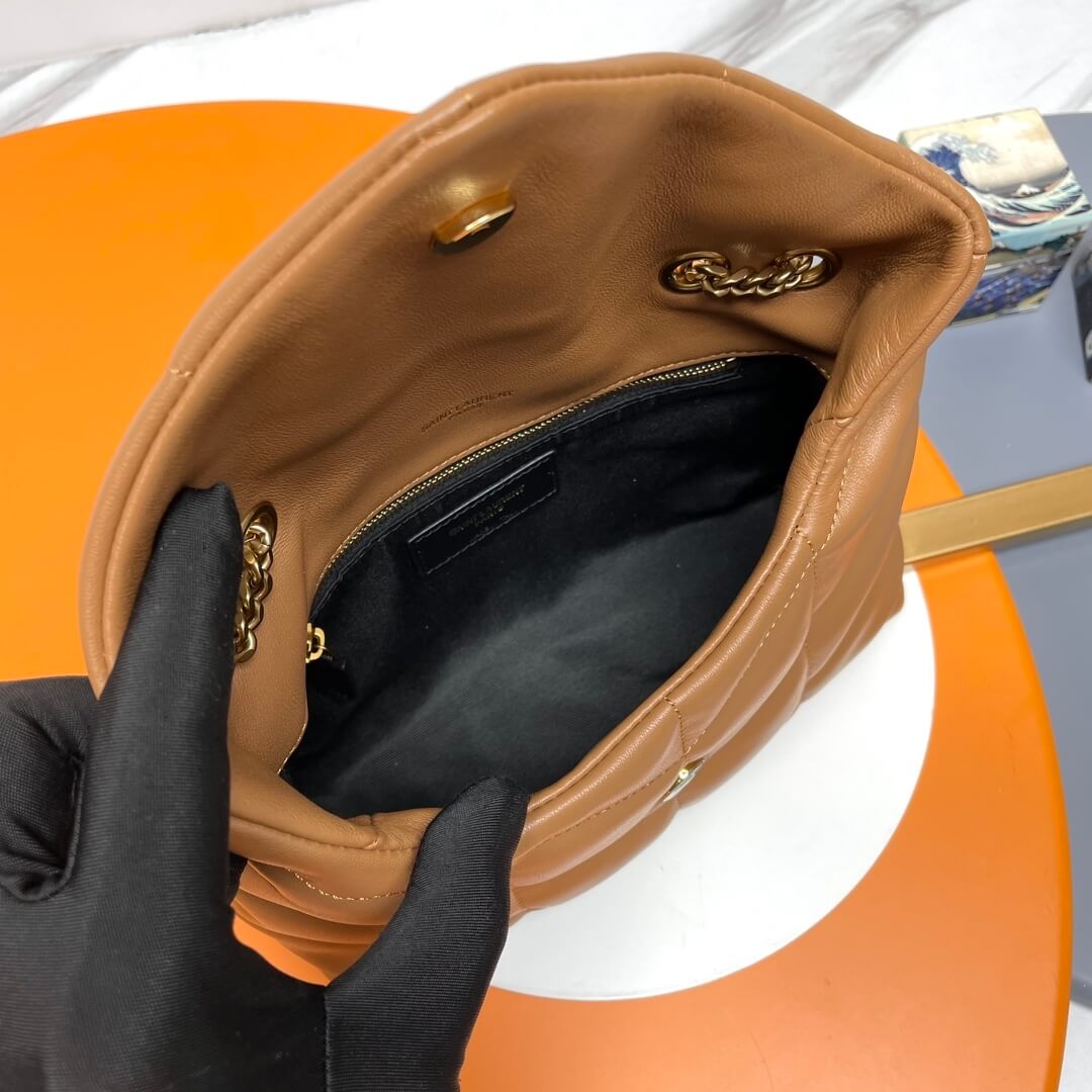 Caramel YSL Toy Puffer in lambskin - Image 8