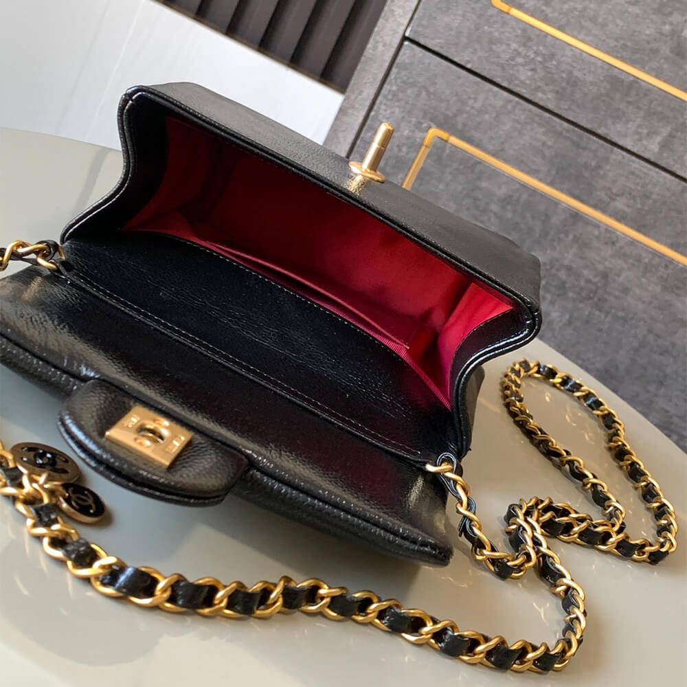 Black CHANEL Mini Flap Bag (Best
 grade) - Image 8