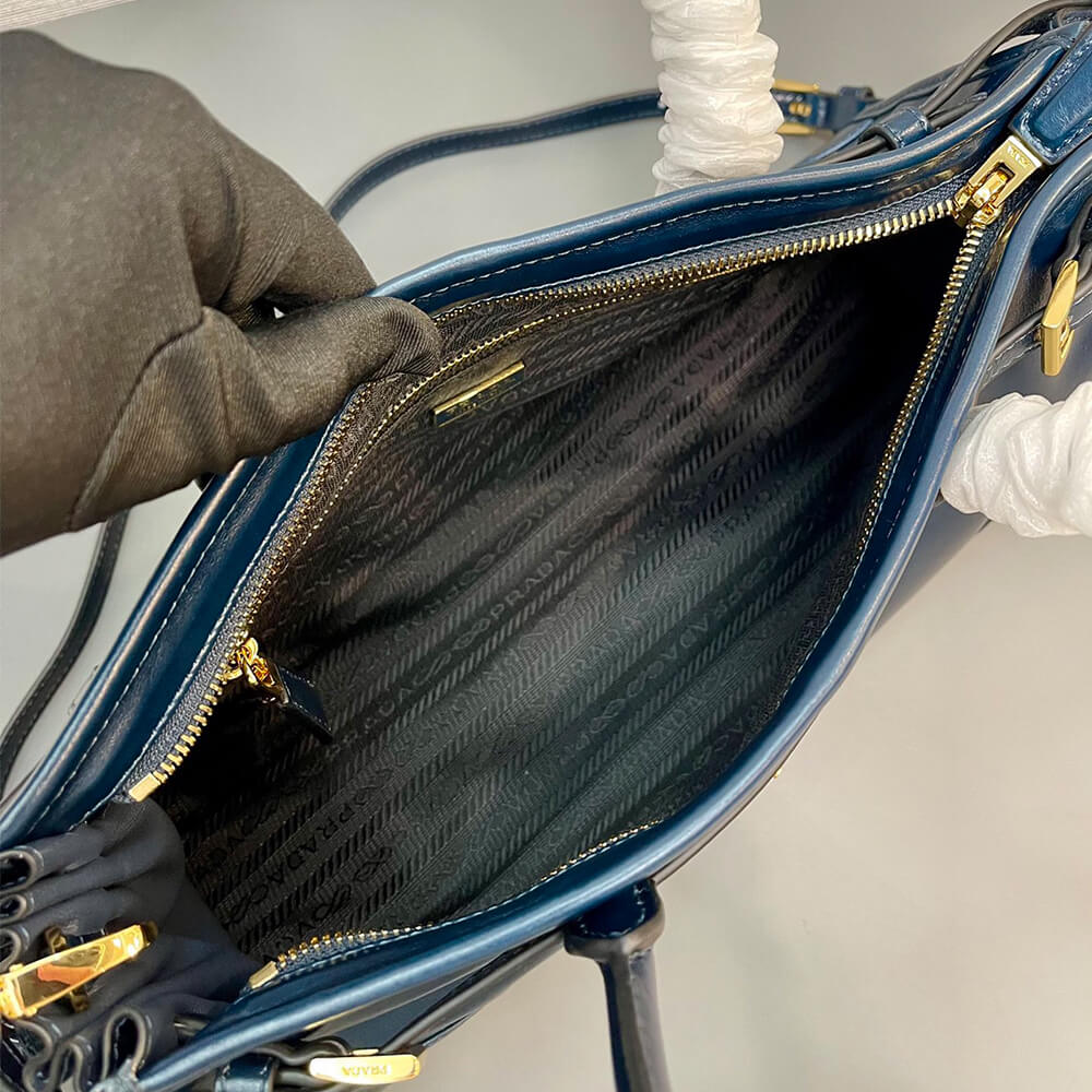 Denim Prada Medium leather handbag (Best
 grade) - Image 8
