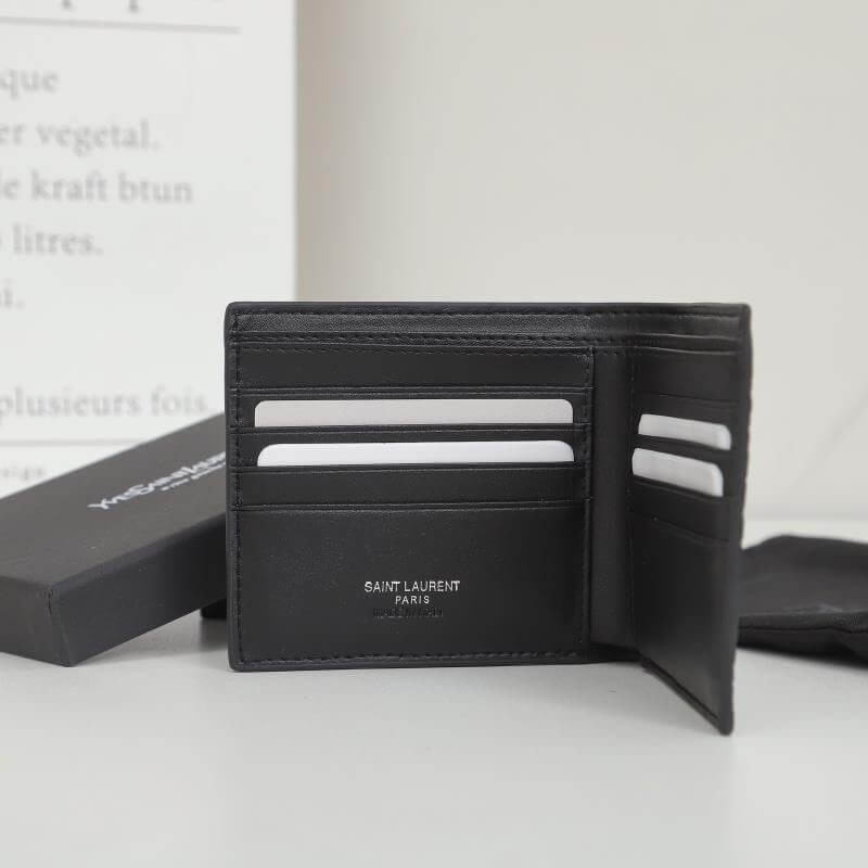 YSL tiny cassandre wallet in crocodile embossed matte leather - Image 8