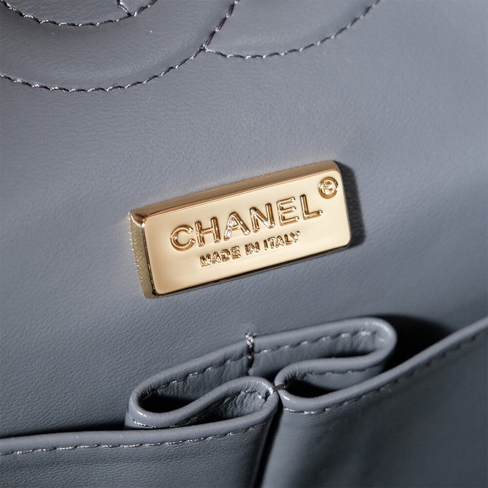 Grey CHANEL CLASSIC 11.12 HANDBAG (Best
 grade) - Image 8