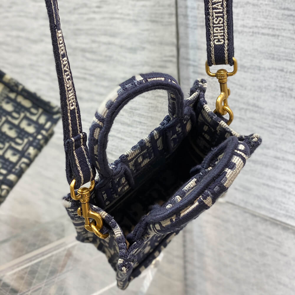 Mini Vertical Dior Book Tote - Image 8