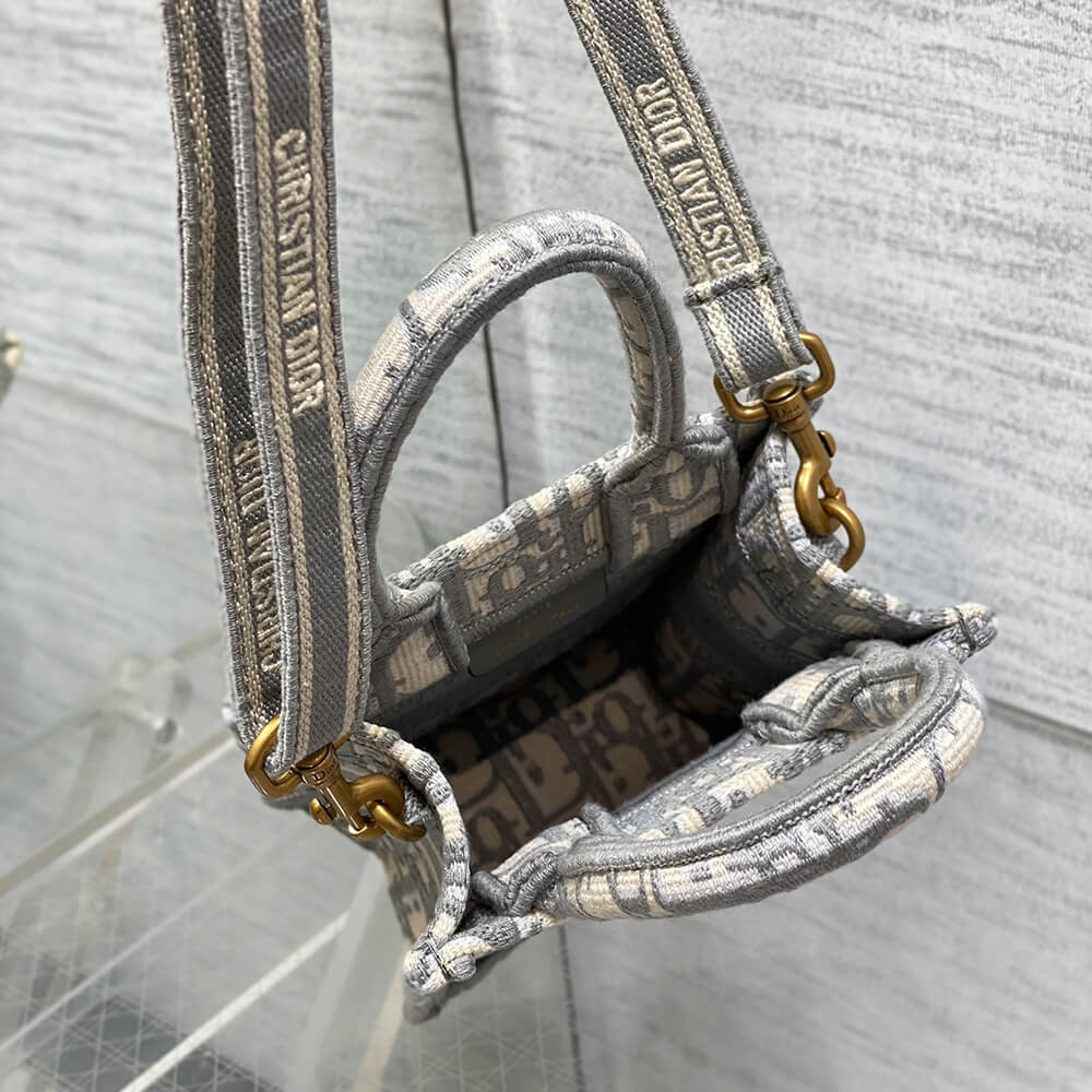 Mini Vertical Dior Book Tote - Image 8