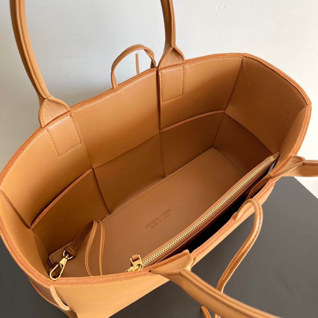 Camel Bottega Veneta Small Arco Tote - Image 8