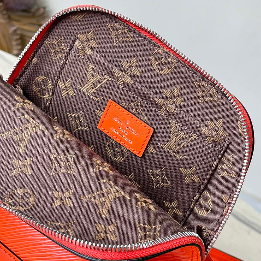 Orange LV Alma Backpack - Image 8