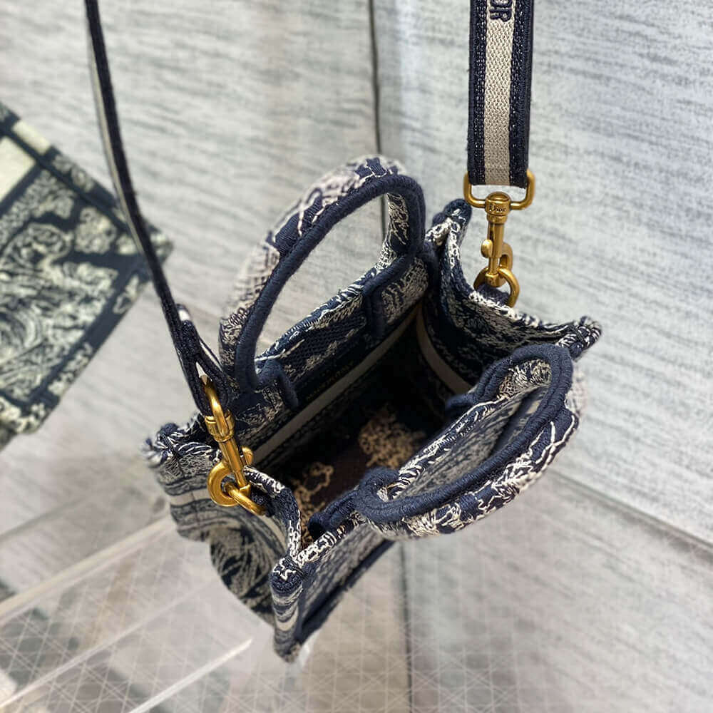 Mini Vertical Dior Book Tote - Image 8