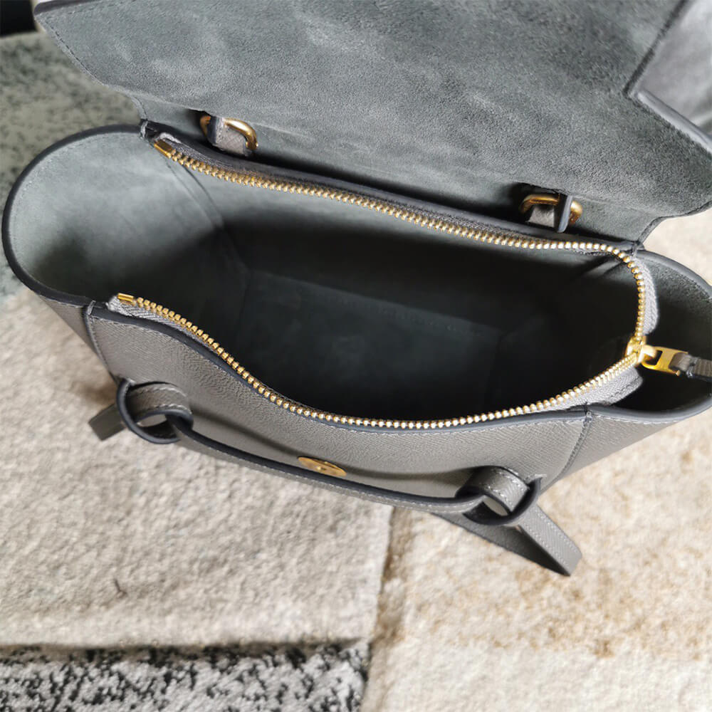 Grey CELINE NANO BELT BAG - Image 8