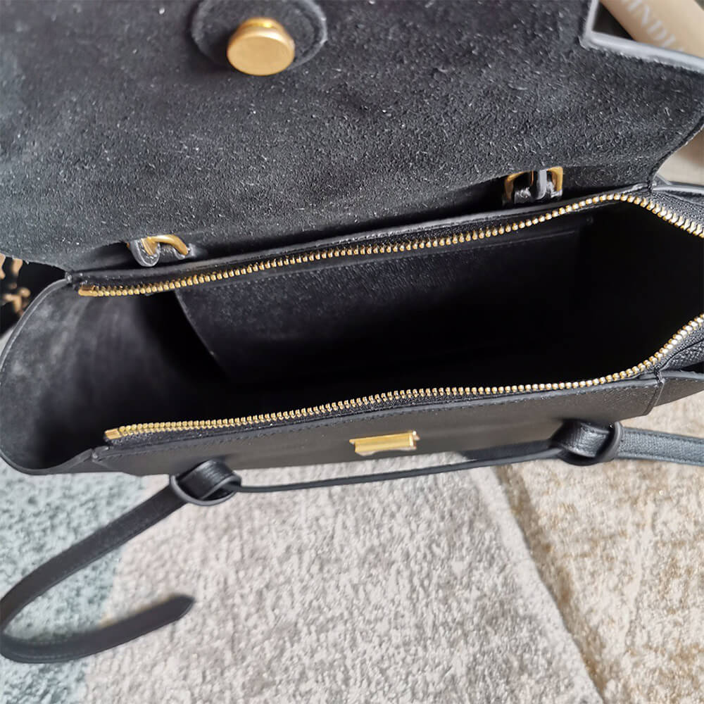 Black CELINE MICRO BELT BAG - Image 8