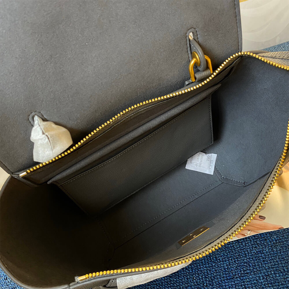 Grey CELINE MICRO BELT BAG - Image 8