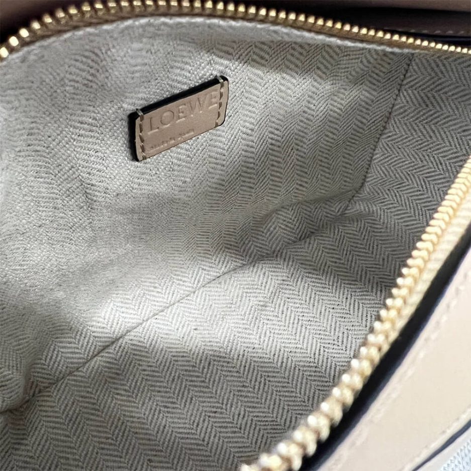 Soft White LOEWE Mini Puzzle bag in classic calfskin - Image 8