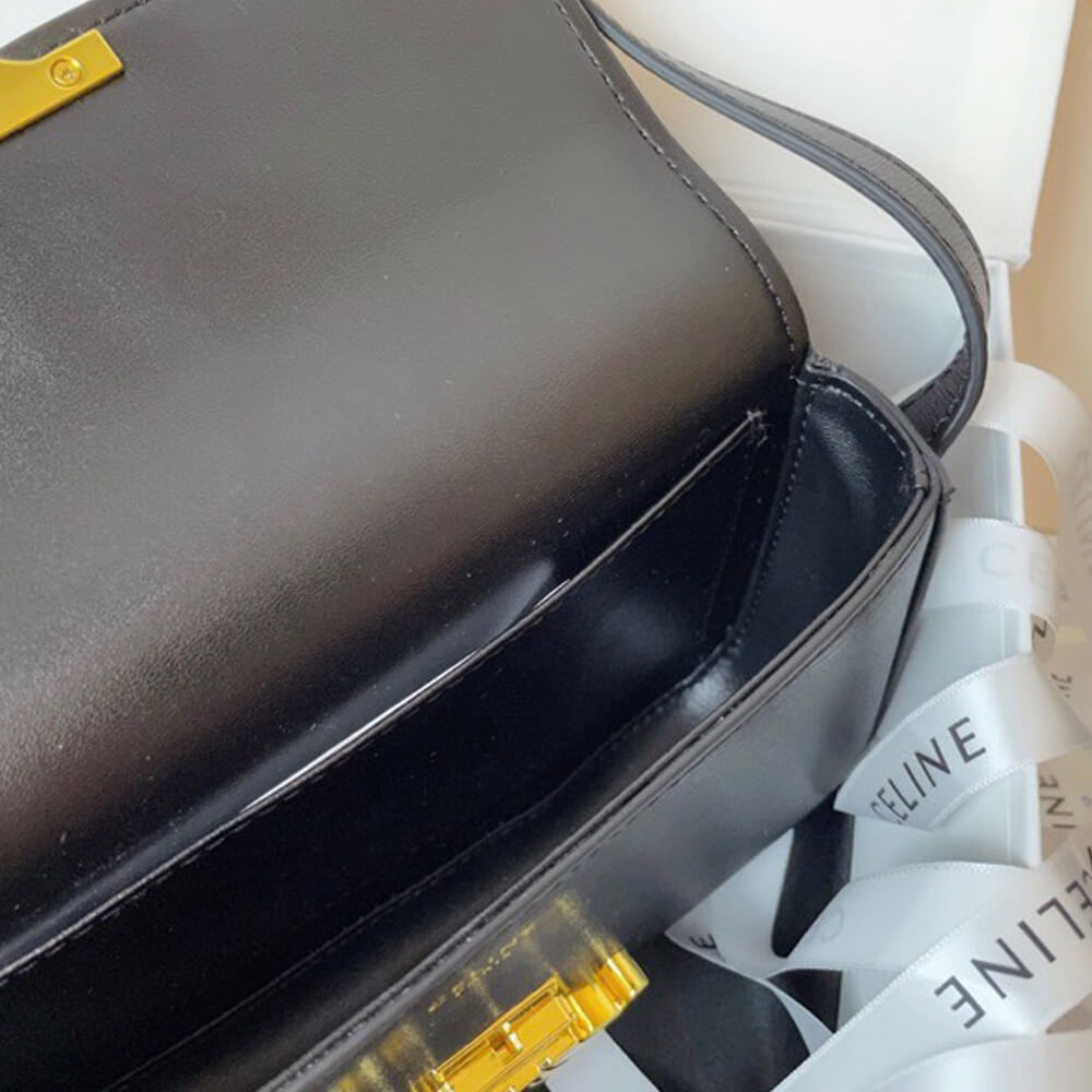 Black CELINE TRIOMPHE SHOULDER BAG - Image 8