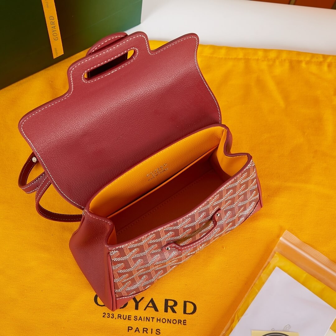 Red Goyard Saigon Souple Mini Bag - Image 8