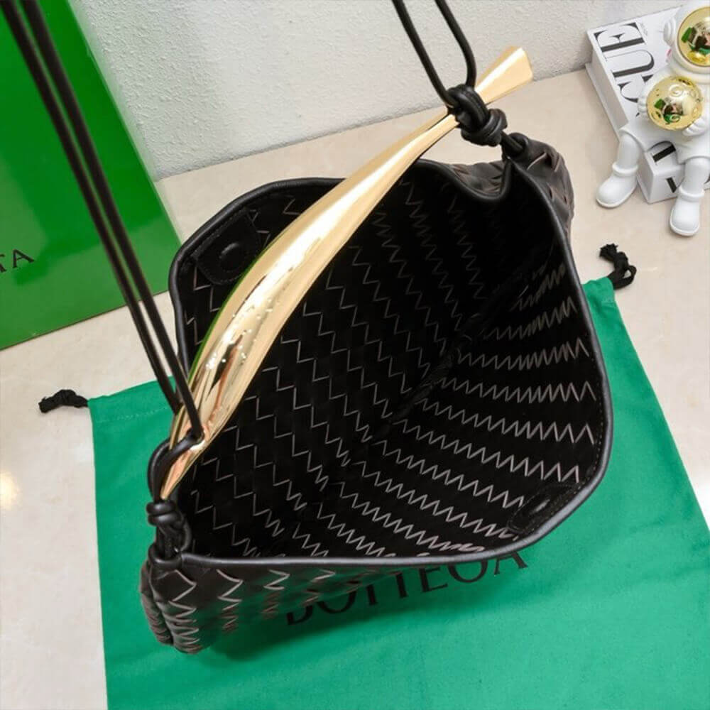 Black Bottega Veneta Medium Sardine Handbag - Image 8