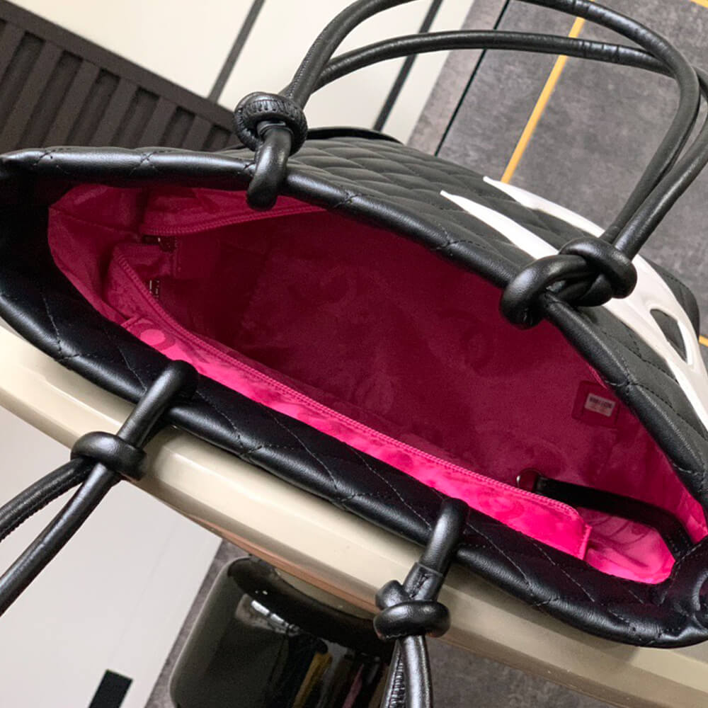 Black & White Chanel Cambon Line Medium Tote (Best
 grade) - Image 8