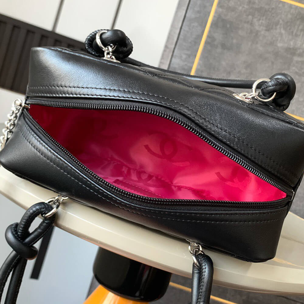 Black & White Chanel Mini Cambon Line Tote (Best
 grade) - Image 8