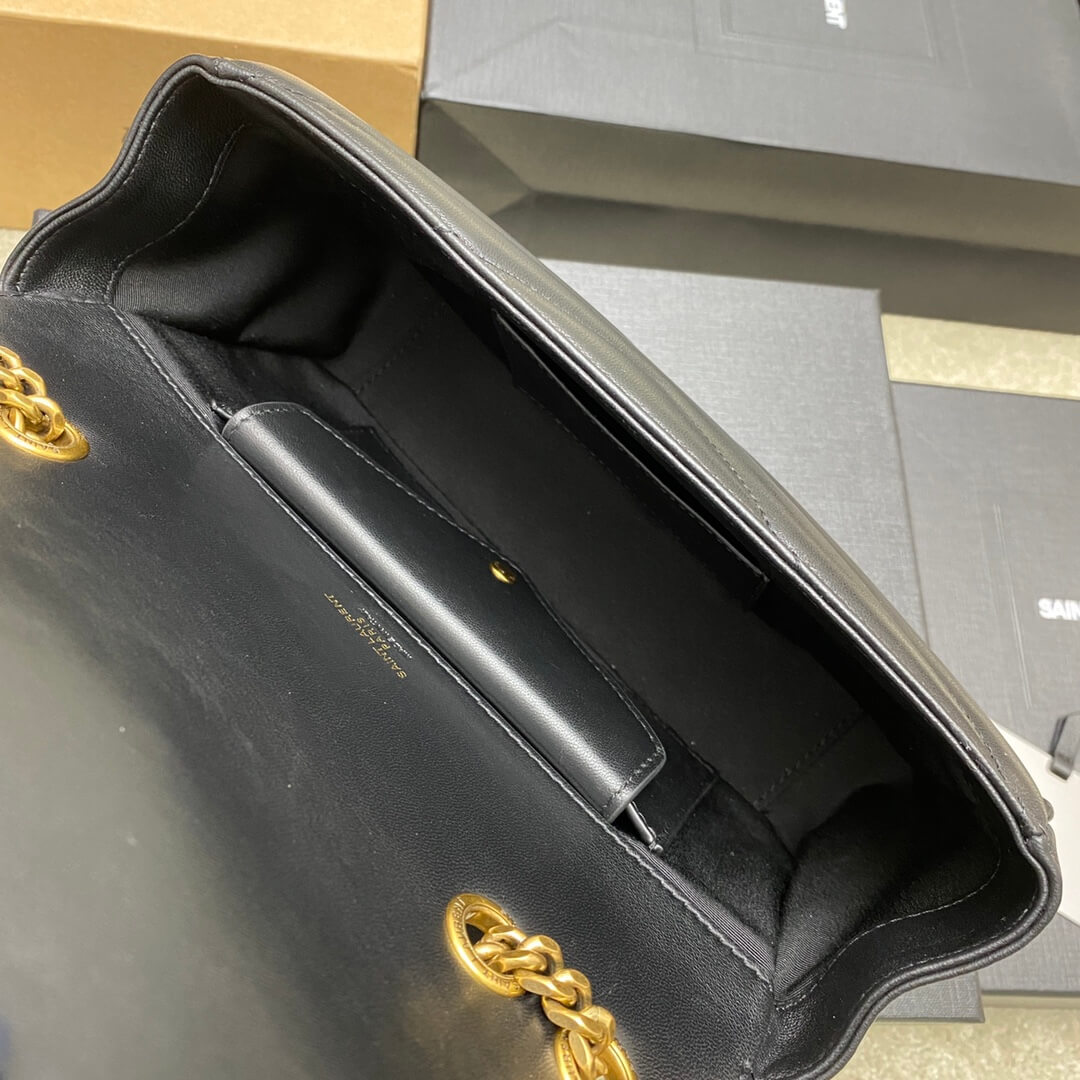 Black YSL LOULOU small in MATELASSE lambskin - Image 8