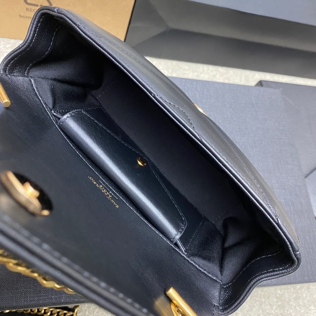 Black YSL LOULOU MINI in lambskin - Image 8