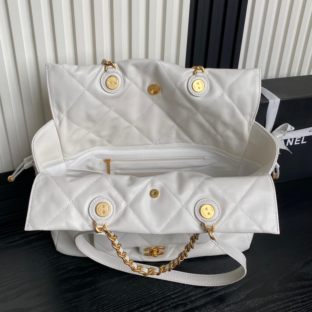 White Chanel Shopping Bag (Best
grade) - Image 8