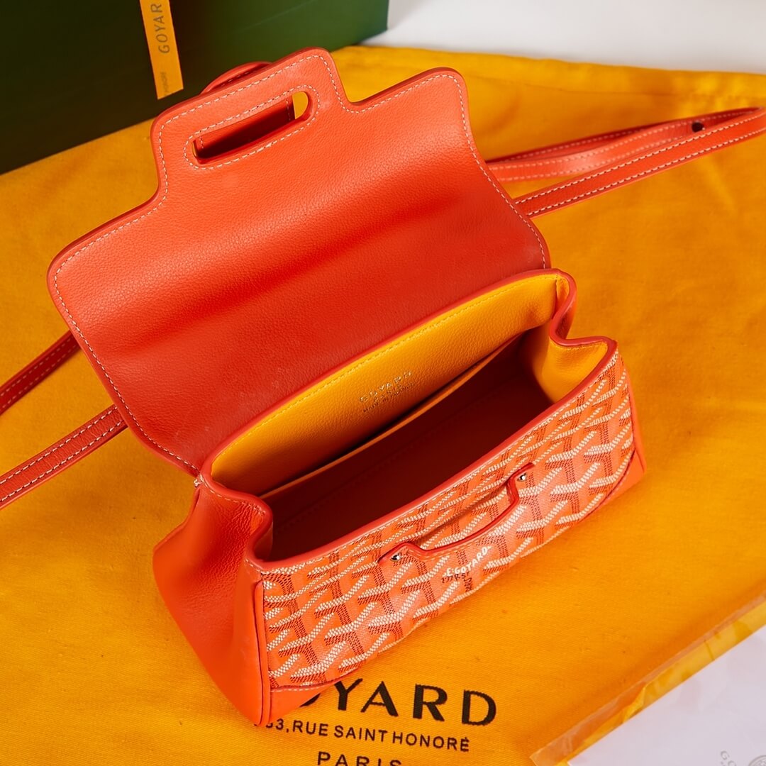 Orange Goyard Saigon Souple Mini Bag - Image 8