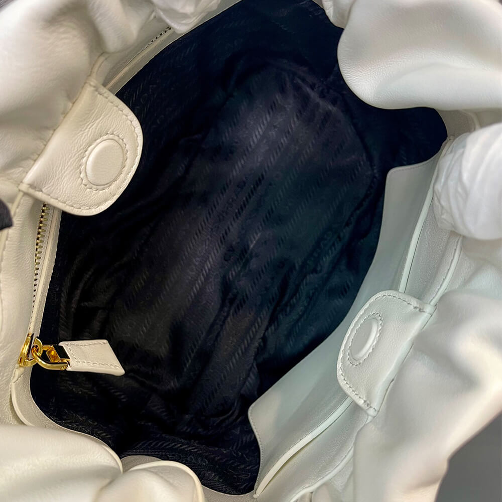 White Prada Nappa leather shoulder Bag - Image 8