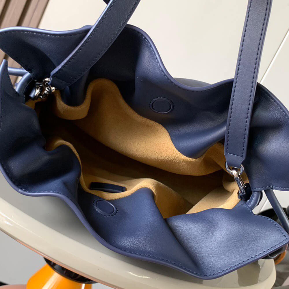 Blue LOEWE Medium Flamenco clutch in nappa calfskin (Best
 GRADE) - Image 8