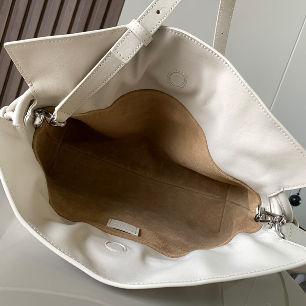 Sea Salt LOEWE Medium Flamenco clutch in nappa calfskin (Best
GRADE) - Image 8