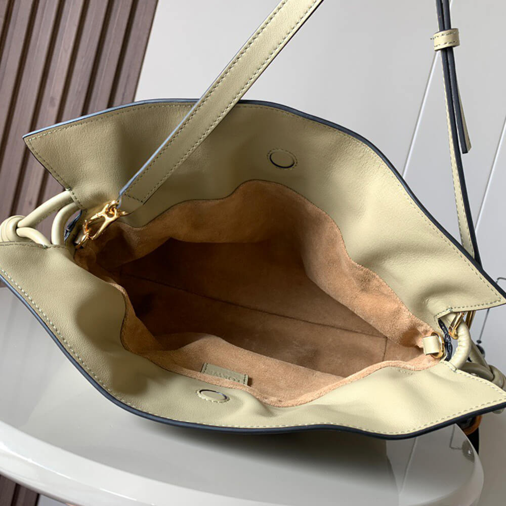 Clay Green LOEWE Medium Flamenco clutch in nappa calfskin (Best
GRADE) - Image 8