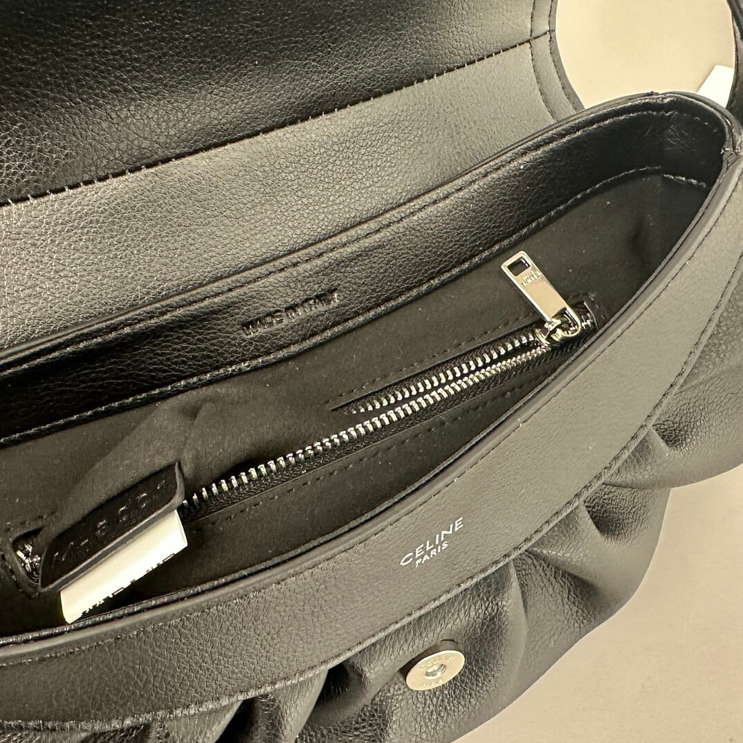 CELINE TEEN CELINE POLLY BAG IN SOFT CUFF LEATHER - Image 8