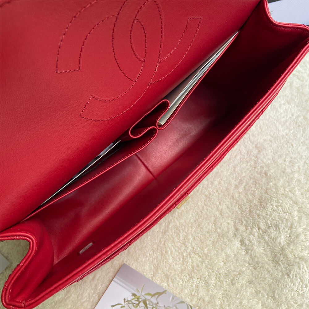 Red CHANEL LARGE 2.55 HANDBAG (Best
 grade) - Image 8