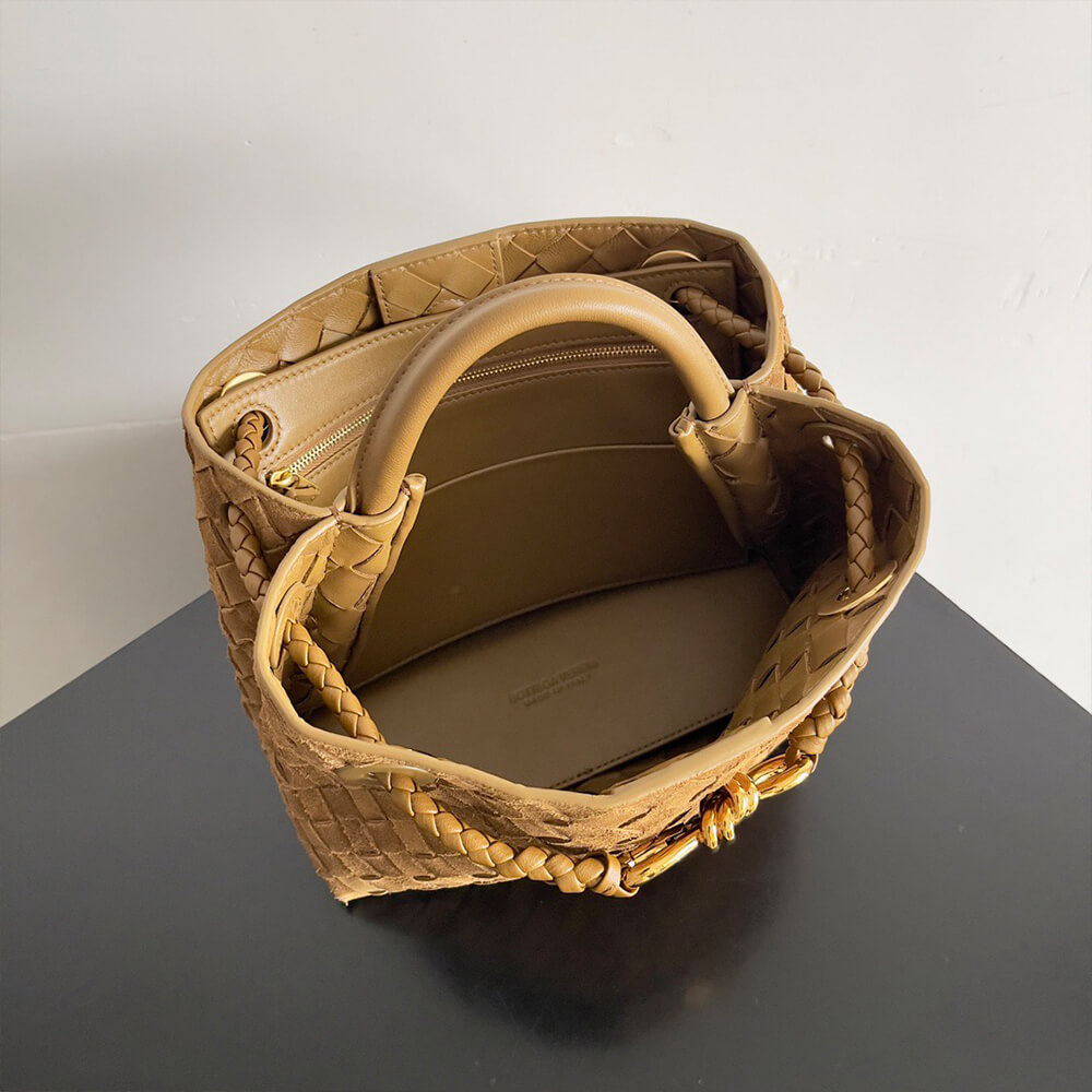 Brown Bottega Veneta Small Andiamo - Image 8