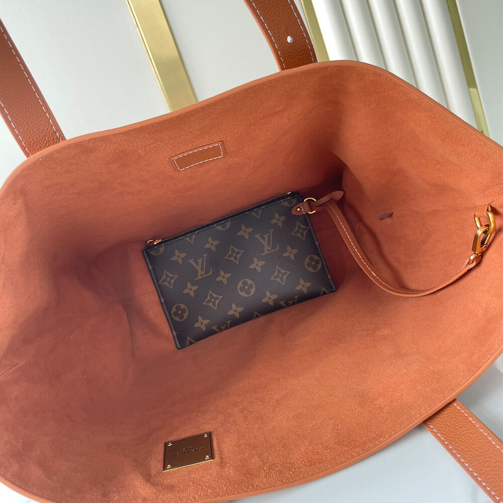 Cognac Brown LV Low Key Cabas MM - Image 8