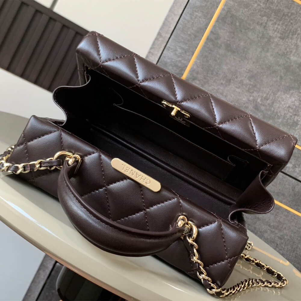 Dark Brown CHANEL small Box Pack (Best
 grade) - Image 8