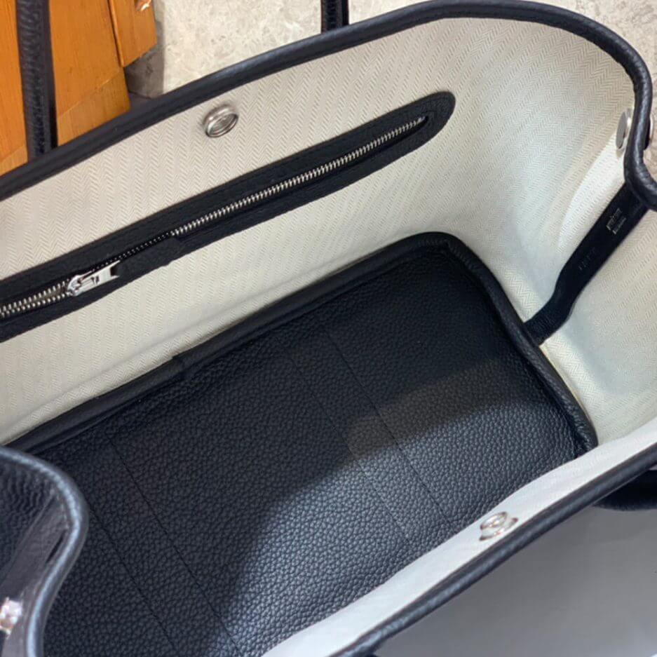 Black Hermes Garden Party 30 Bag - Image 8