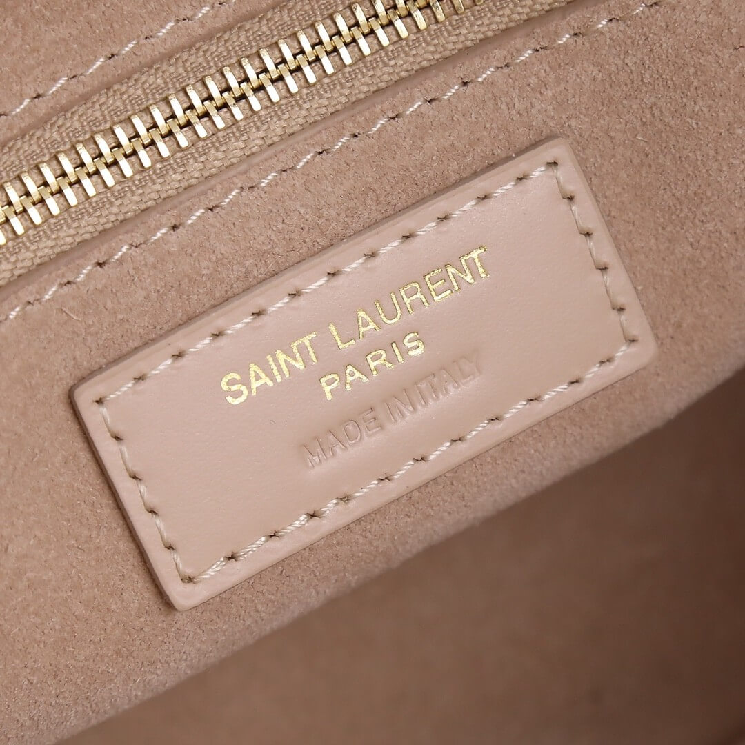 Rose Sand YSL LE 5 A 7 bag in smooth leather - Image 8