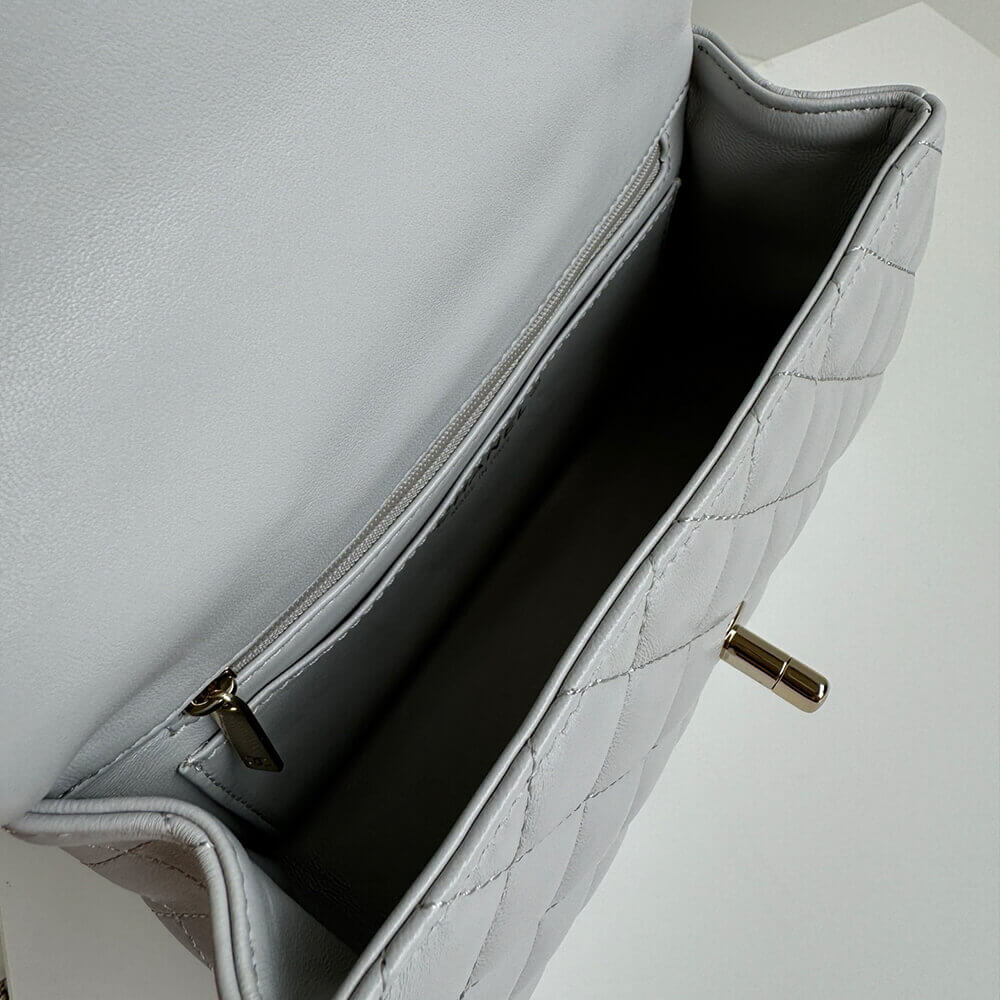 CHANEL Mini Classic Handbag With Top Handle - Image 8