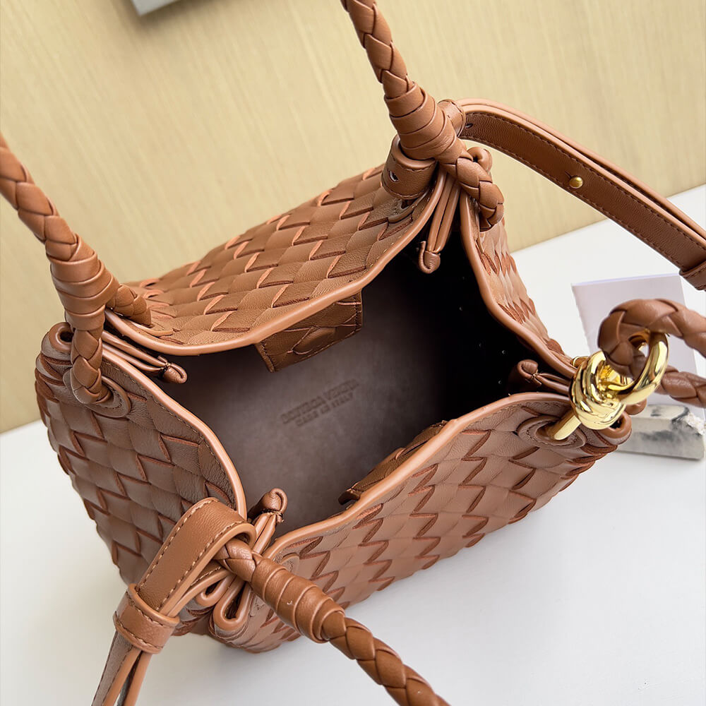 Brown Bottega Veneta Small Parachute - Image 8
