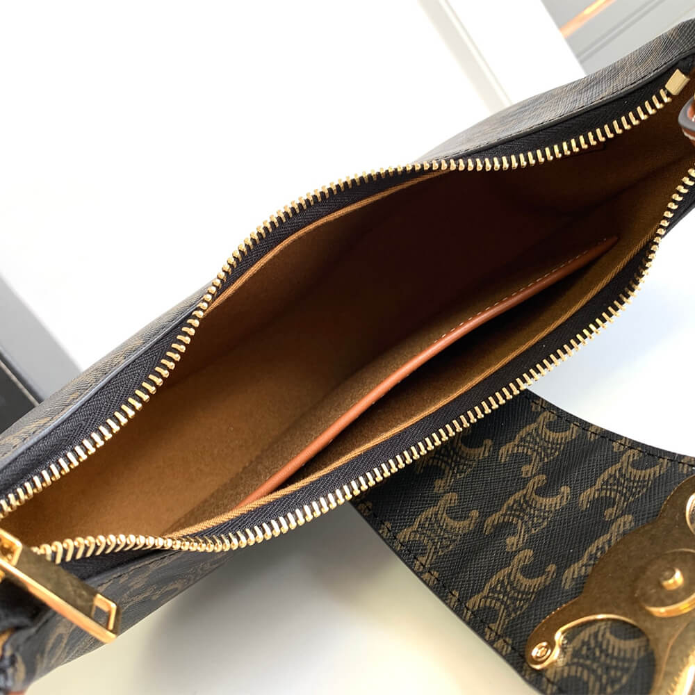 CELINE AVA TRIOMPHE medium bag with logo print - Image 8